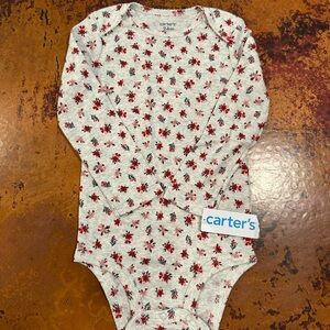 NWT Carter's Christmas Print Bodysuit